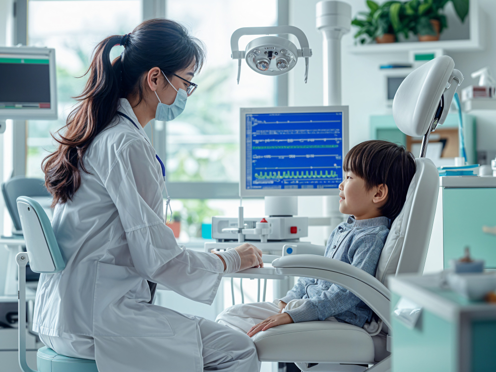 Ryde family dentist with child